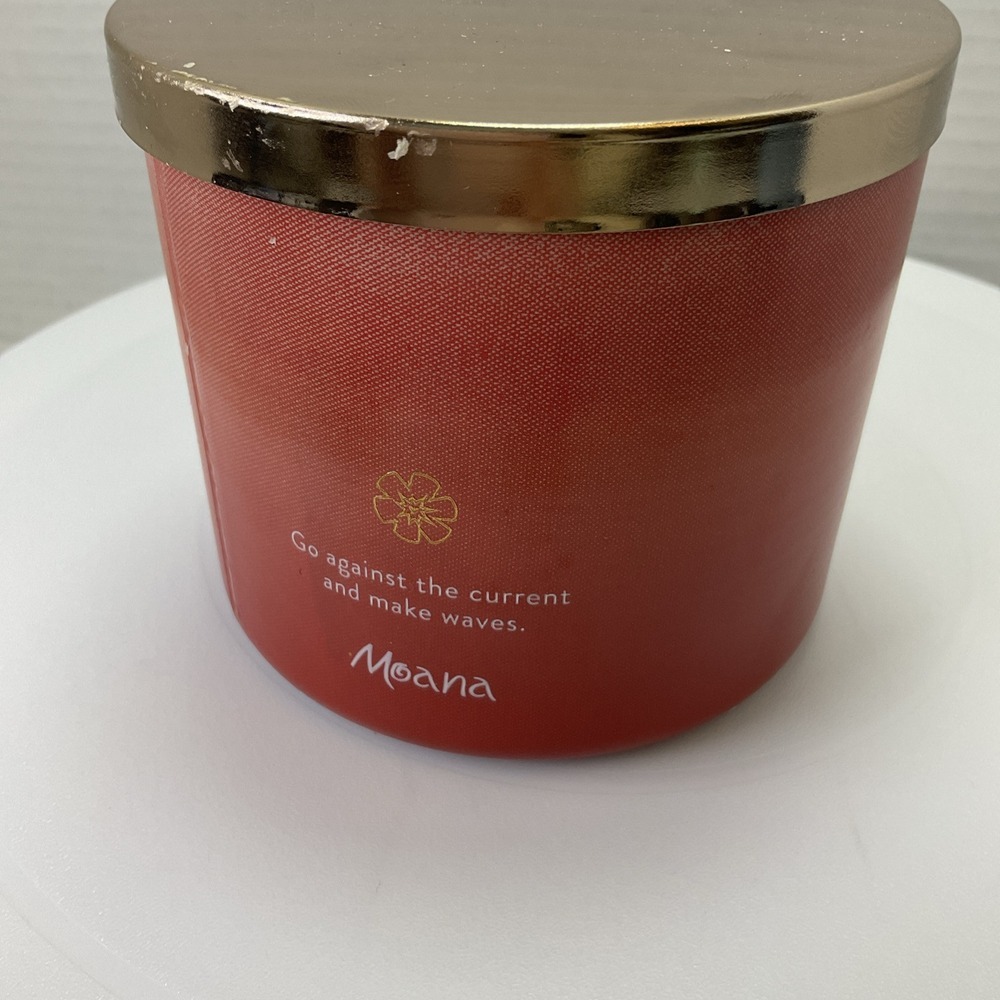 Bath & Body Works Disney Princess MOANA Candle 3-Wick‎ Limited Edition 14.5 oz - Picture 3 of 5